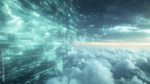 Digital Data Streams Above the Clouds: A Futuristic Vision of  Information Flow
