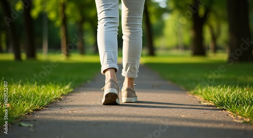 Walking on Path, Fresh Air, Outdoor Exercise