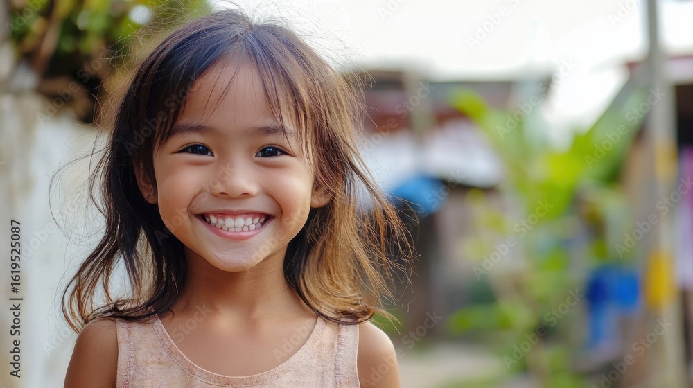 Fototapeta premium A Childs Bright Smile.