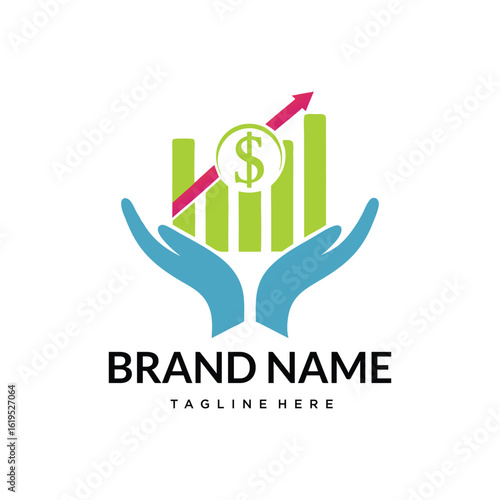 Crypto Exchange, Finance, Financial support Logo