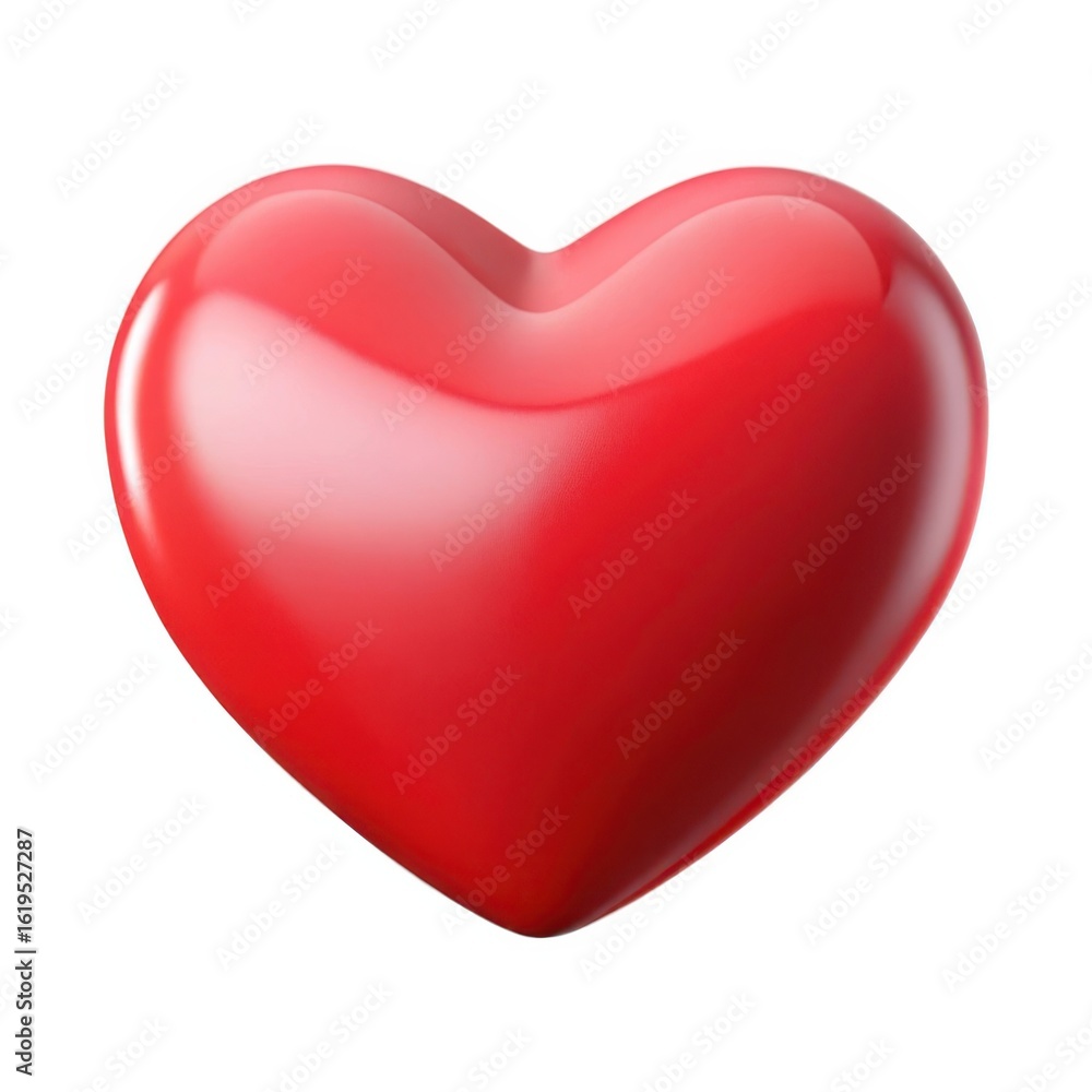 3d red heart symbol isolated on white background 3d red heart symbol isolated on white background