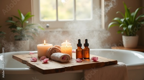 Home Spa Relaxation with Candlelight and Essentials 1