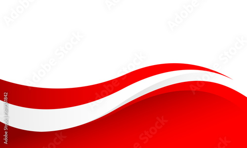 Free Download Abstract red and white wave background. Modern Indonesian flag color theme. Perfect for Independence Day banners, patriotic celebration posters, national events, web headers, and more - GFXLoad