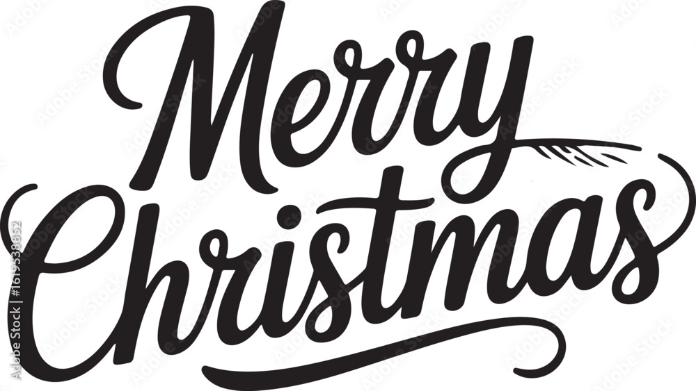 Fototapeta premium Merry Christmas Hand Drawn Cute Design.