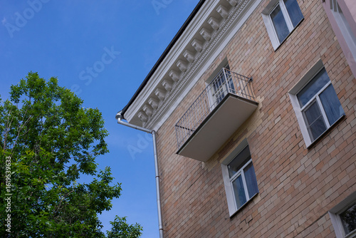 the facade apartment building