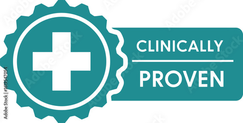 Clinically proven badge for healthcare products and medical device certification