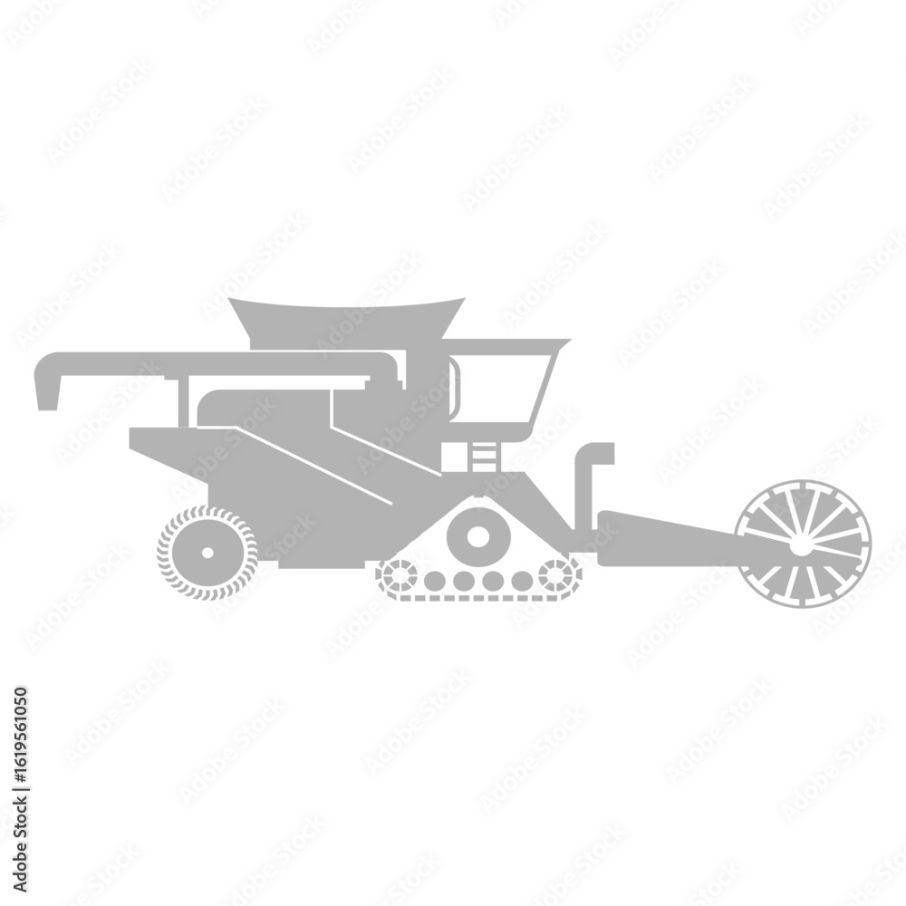 Fototapeta premium Combine Harvester icon shadow