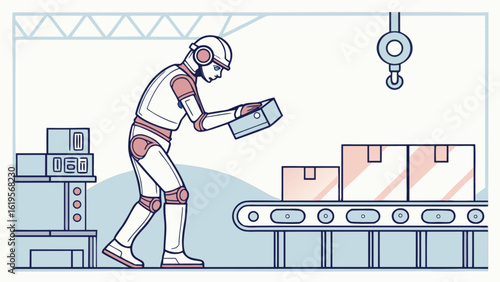 Robot automation in manufacturing ai powered logistics and supply chain management optimization tech solution