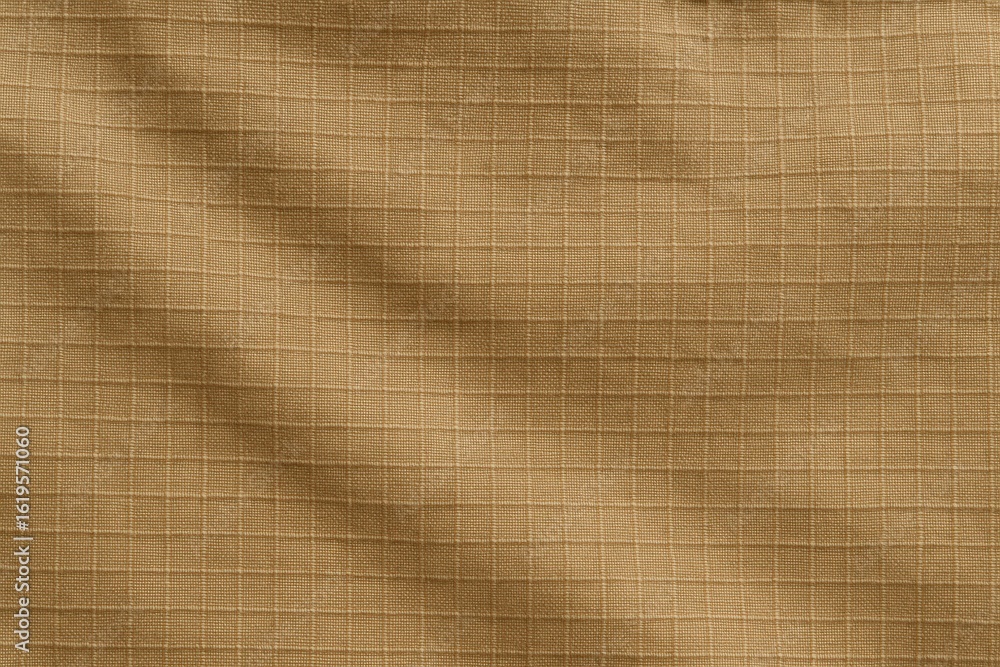 Fototapeta premium Light Brown Ripstop Cloth – Flat Surface Detail with High-Resolution Macro Texture