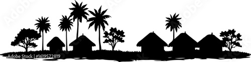 Village Life Silhouettes – Family Moments in Nature"