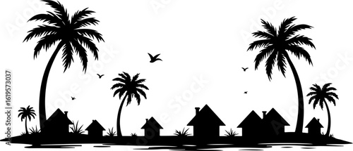 Village Life Silhouettes – Family Moments in Nature"