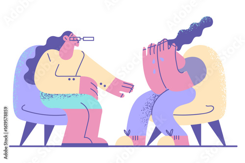Psychotherapist help and assistance concept