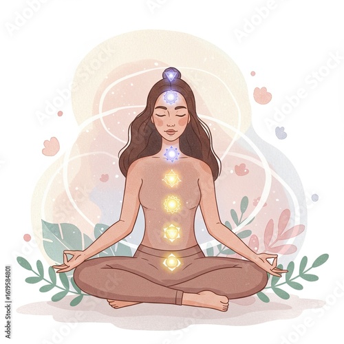 Chakra Balancing Meditation Woman