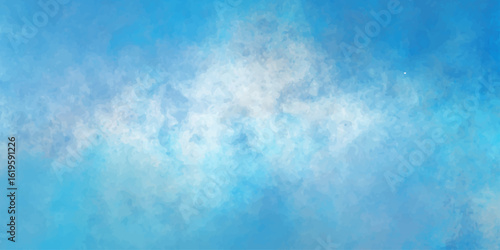 Blue sky with white fluffy clouds, a bright and clear nature background. cumulus, cloud, day, heaven, cloudy, sun, summer, abstract, color, sunlight, landscape, backgrounds