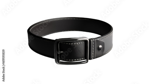 black leather belt