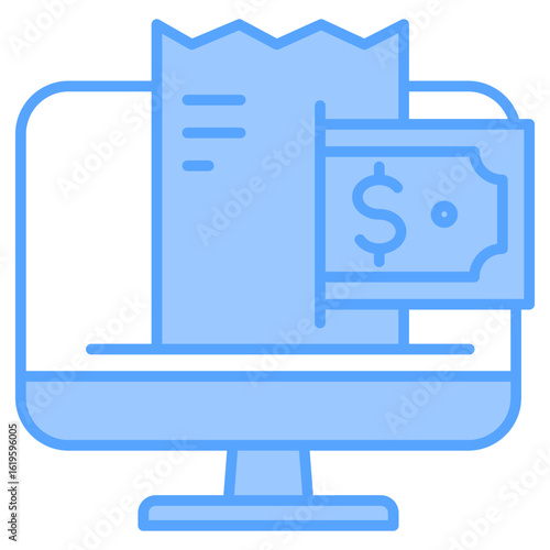  Invoice Blue Icon