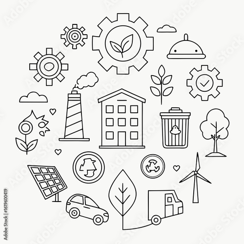 Eco-Friendly Urban Icons Pack
Minimalist Line Vectors for Sustainability & Green Living
Perfect for UI, Infographics, and Environmental Campaigns