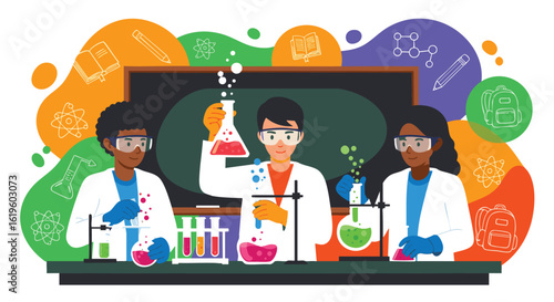 Science laboratory experiments students chemists