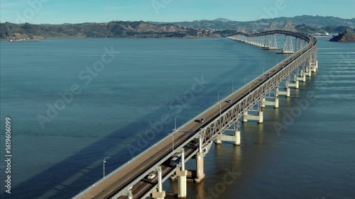 Wallpaper Mural Cars travel across the Richmond-San Rafael Bridge in California, USA. The bridge connects Contra Costa and Marin counties, facilitating transportation. Torontodigital.ca