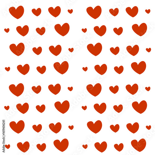 Cute hand drawn love pattern