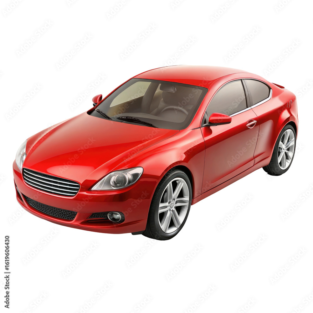 Fototapeta premium car isolated on transparent white background, clipping path