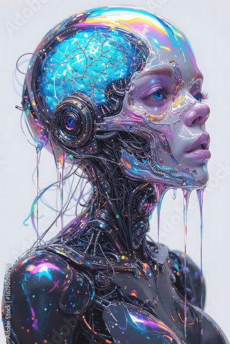 Bioluminescent Cyborg Mindscape