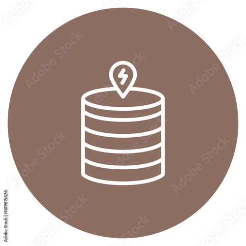 Database Speed icon vector image. Can be used for Web Hosting.