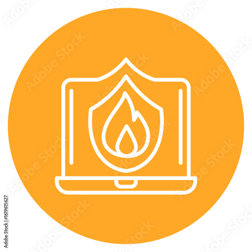 Firewall icon vector image. Can be used for Web Hosting.