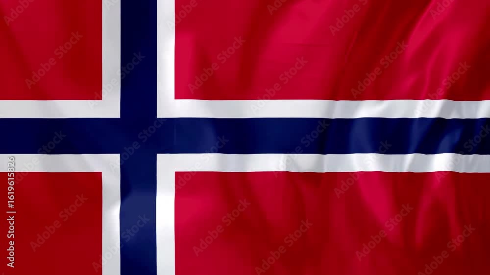 Norway Flag Waving Motion Animation 4K Norway Flag Waving Motion Animation 4K