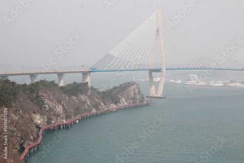 Mokpo bridge over the sea