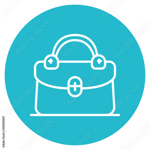 Handbag icon vector image. Can be used for Spa.
