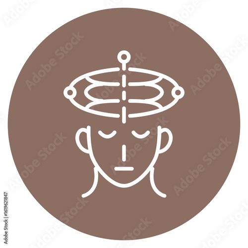 Telepathy icon vector image. Can be used for Science Fiction.