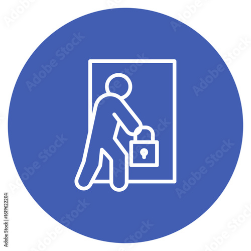 Burglary icon vector image. Can be used for Prison.