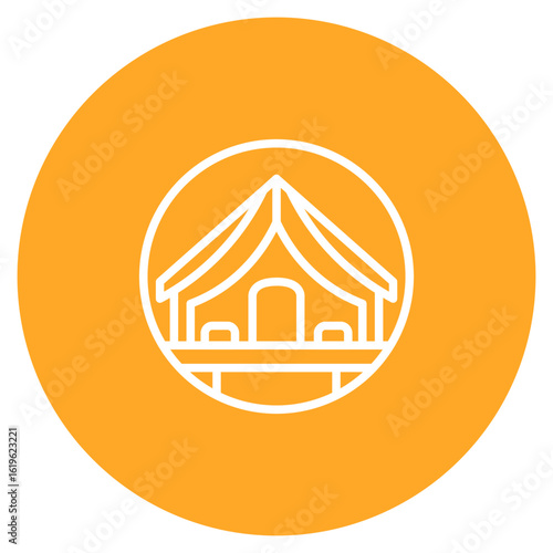 Shelter icon vector image. Can be used for Natural Disaster.