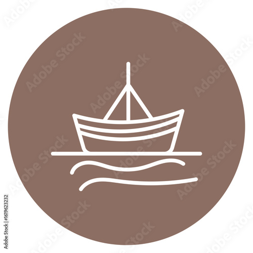 Boat Sink icon vector image. Can be used for Natural Disaster.