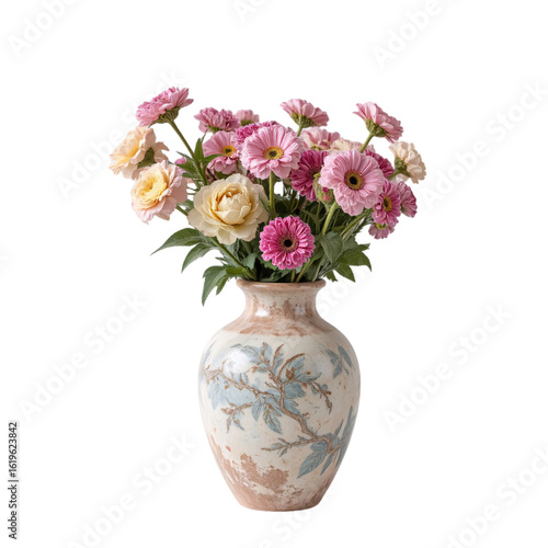Wallpaper Mural Vibrant floral arrangement in decorative vase home interior still life indoor setting close-up view beauty and elegance Torontodigital.ca