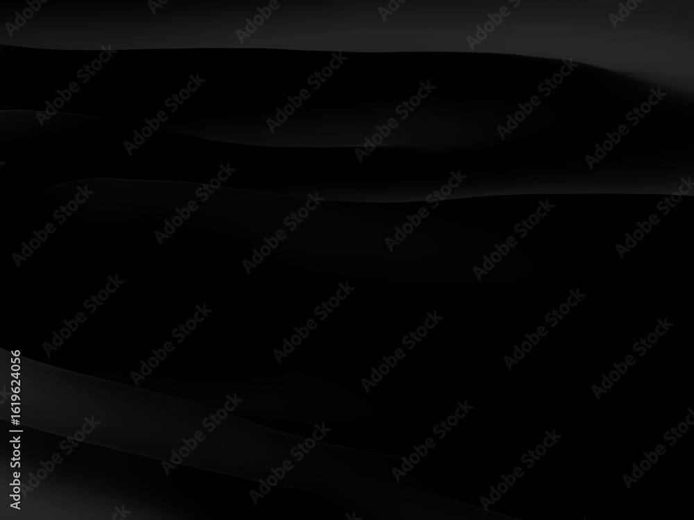 Fototapeta premium Abstract black wave. Dark ripple background