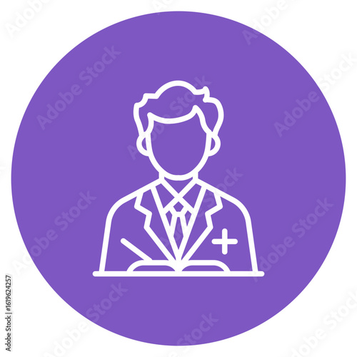 Lecturer icon vector image. Can be used for Women.