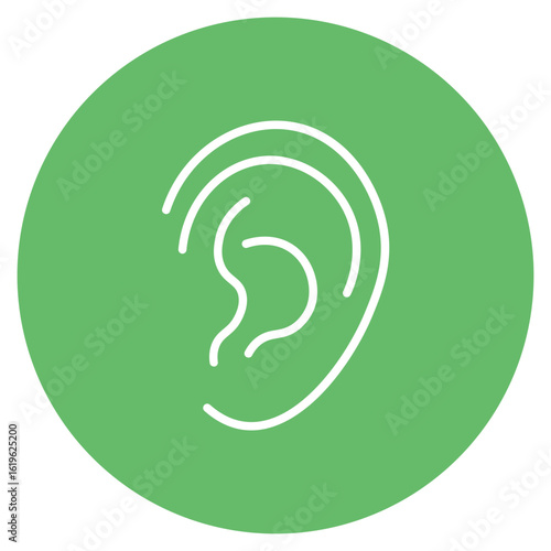 Outer Ear icon vector image. Can be used for Human Anatomy.