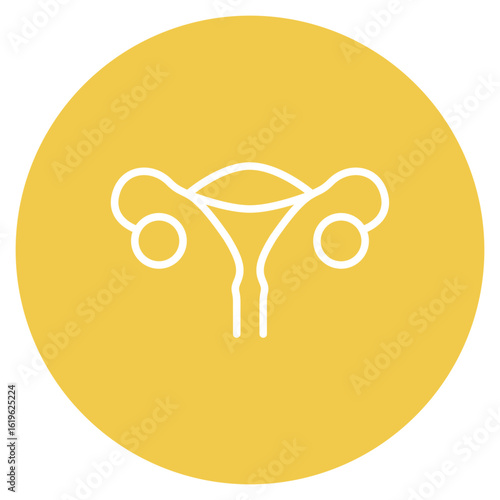 Ovaries icon vector image. Can be used for Human Anatomy.