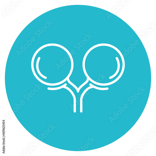 Testes icon vector image. Can be used for Human Anatomy.