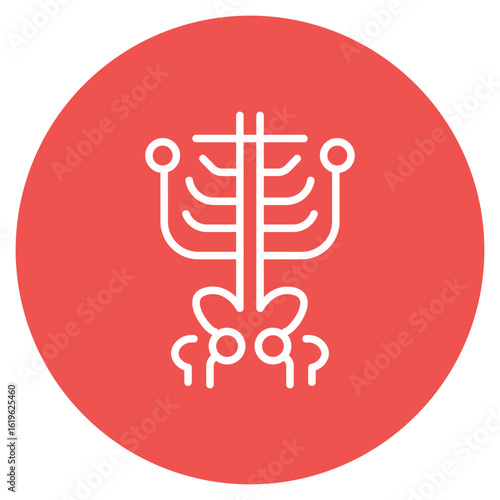 Skeleton icon vector image. Can be used for Human Anatomy.