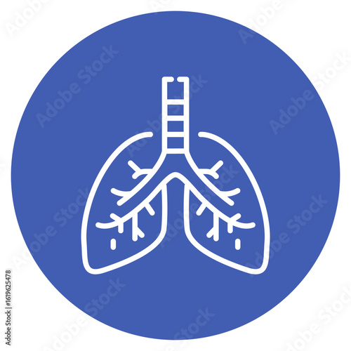 Trachea icon vector image. Can be used for Human Anatomy.