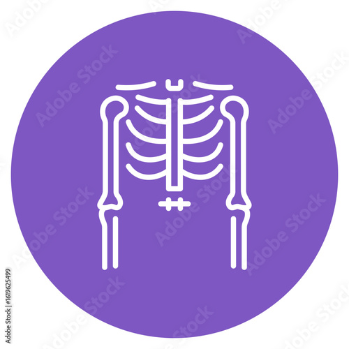 Ulna icon vector image. Can be used for Human Anatomy.