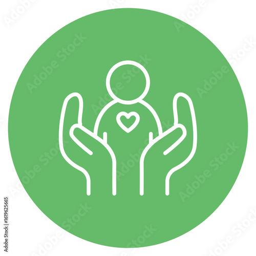 Kindness icon vector image. Can be used for Personality Traits.