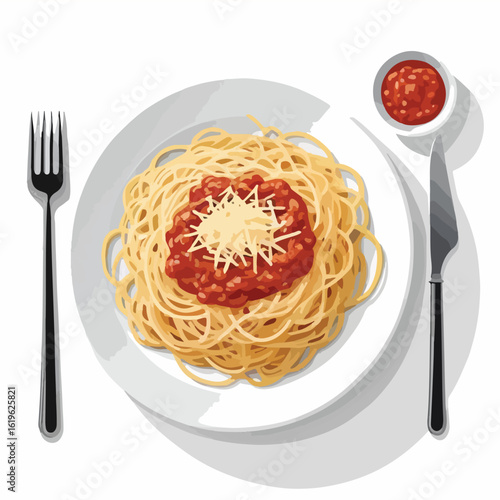  Italian Spaghetti Vector
