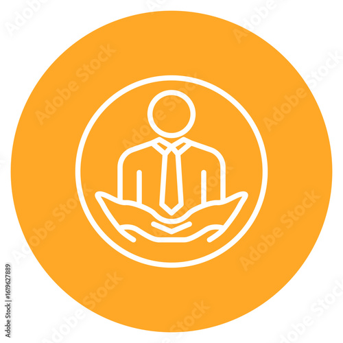 Respect icon vector image. Can be used for Leadership.