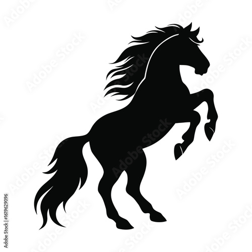 horse silhouette vector