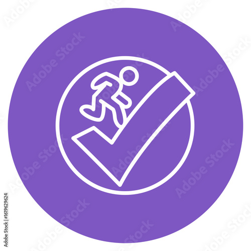 Risk Avoidance icon vector image. Can be used for Risk Management.