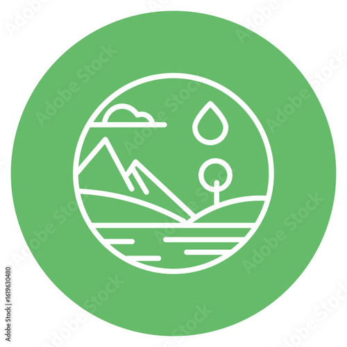 Nature Reserve icon vector image. Can be used for Earth Day.